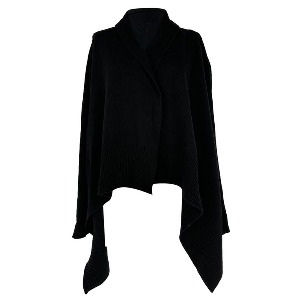 Rick Owens Cape Sweater in Black Cashmere